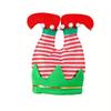 1PC Funny Hats Party Hats Christmas Hats Unisex Santa Pants Hat Vibrant Red Elf Santa Hat Costume Accessories Long Striped
