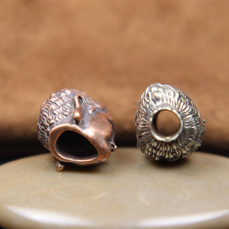 Shakyamuni Buddha Head Brass Lanyard Pendants Buddhism Paracord Beads Charms EDC DIY Umbrella Rope Bracelets Accessories Jewelry