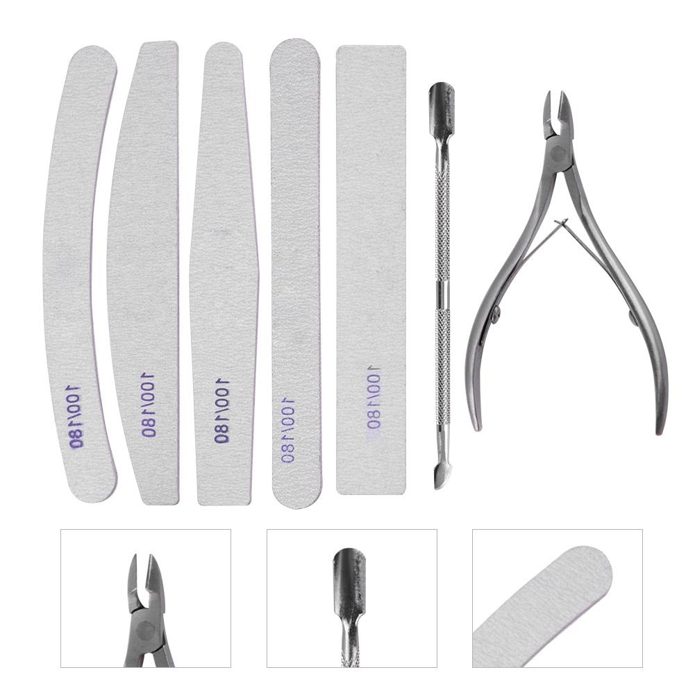 Professional Nail Art Manicure Pedicure Tool Set Nail Sanding Sponge Files Buffer Polisher