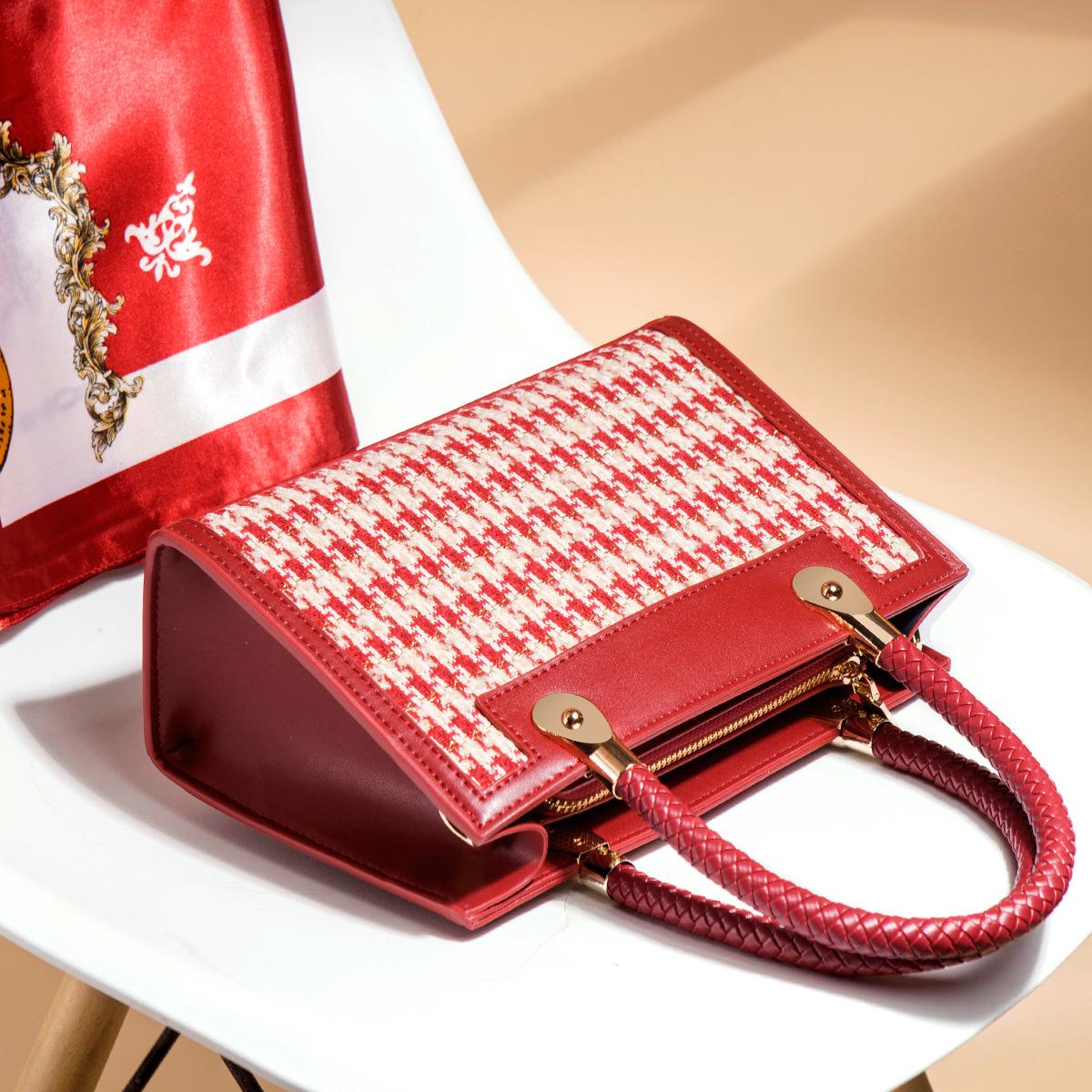 

Women S Bags, Wedding Bags, Bridal Bags, High-End Atmosphere, Red Niche Portable Messenger Bags бордовый