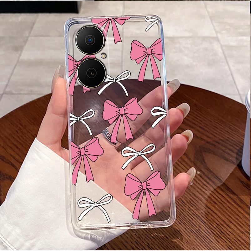 For Huawei Nova Y73 Fashion Beach Seaside Case For Huawei Nova Y73 Clear TPU Soft Cover Anti-scratch Couple Protective Shell