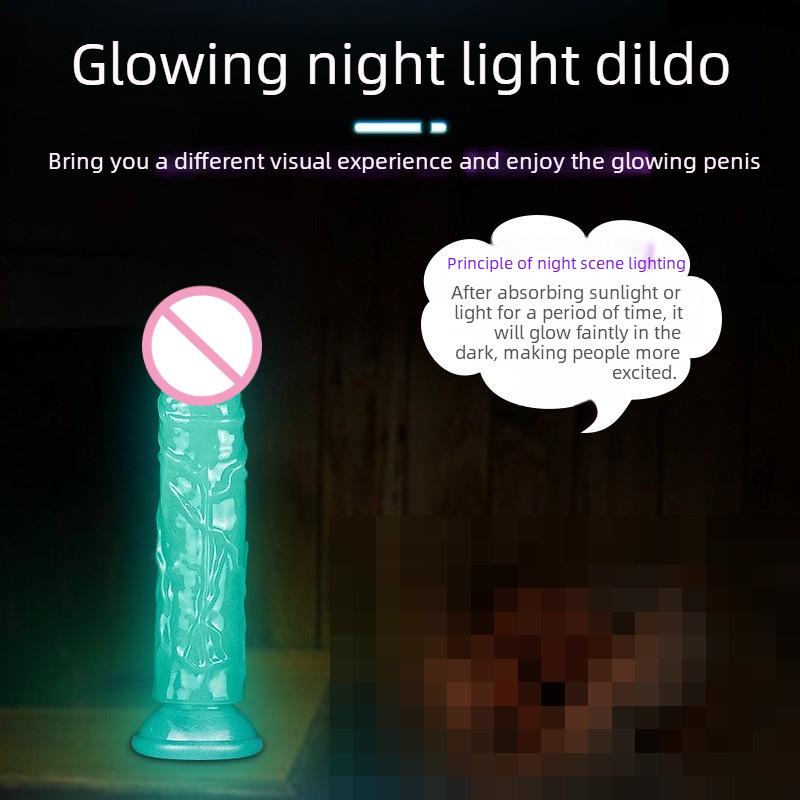 Green Dildos Glow in The Dark Realistic Penis Sex Toys for Women Masturbation Dick Orgasmic G-spot Anal Massager Butt Plug