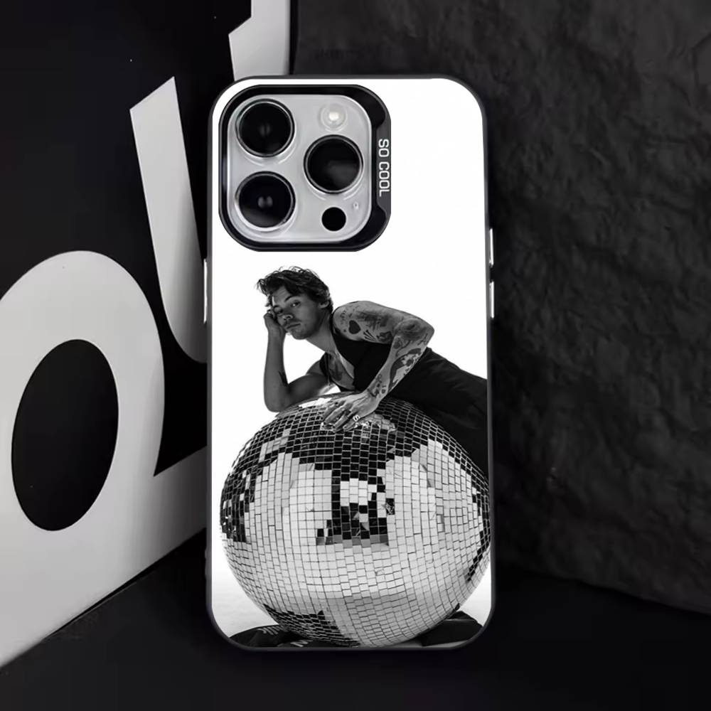 H-HaRRyS Singer Styles-s For iPhone 17,16,15,14,13,12,11,Pro,Max,Plus,E,Air,Mini Anti Fall Black Matte Hard Bumper Phone Case