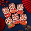 6pcs Traditional 2025 Snake Year Red Envelopes Laser Good Lucky Red Packets  Wedding Birthday