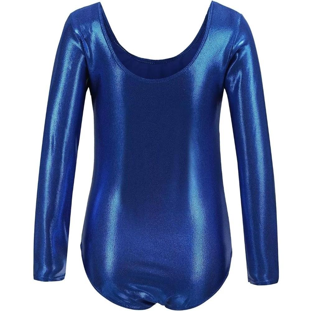 Elastic Dance Leotards Long Sleeve Ballet Dance Outfit Girls Gymnastics Leotards Performance