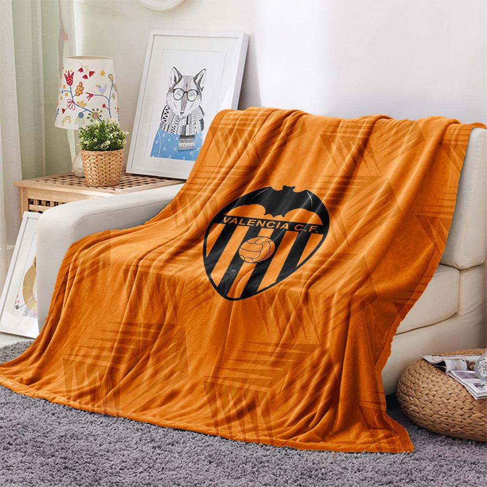 Valencia Club de Fútbol Flannel Blanket, High quality Comfortable for All Seasons, Home Decor, Warmth and Comfort