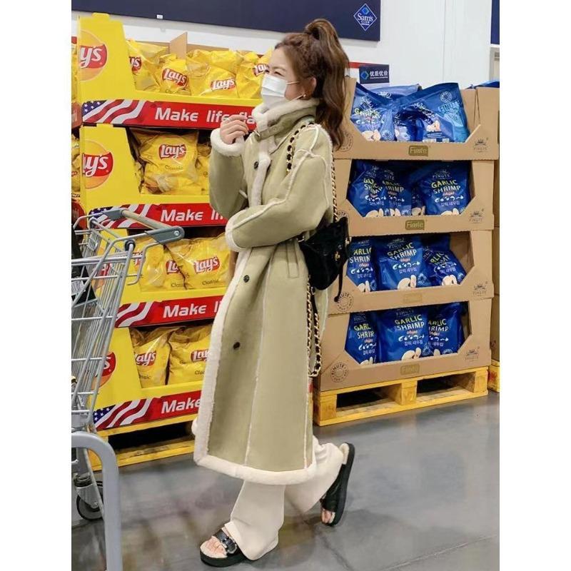 Imitation Suede Lamb Fur Coat Women's Winter Thickened and Velvet New Long Fur Integrated Coat