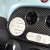 Real Carbon Fiber For Fiat 500 2010-2026 Car Center Console Gear Shift Panel Steering Wheel Decorative Frame Sticker Accessories