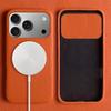 For iPhone 17 Pro Case Compatible with MagSafe Litchi Texture Genuine Cow Leather + PC Phone Cover