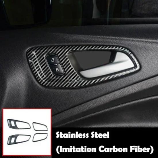 For Ford ESCAPE KUGA 2013- C-MAX Car Accessories Interior Door Armrest Handle Air Vent Steering Wheel Decorative Sticker