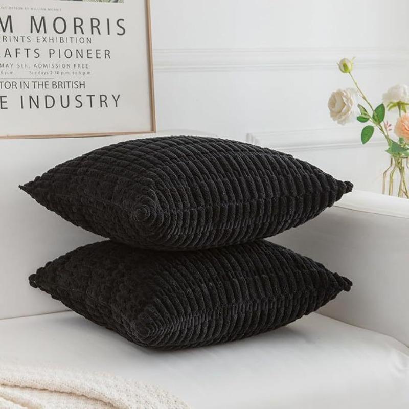 Weiche Kissenbezüge Strick Fell Einfarbige Sofakissenbezüge Lendenkissenbezug Kissenbezug Schutz für Bürosofa