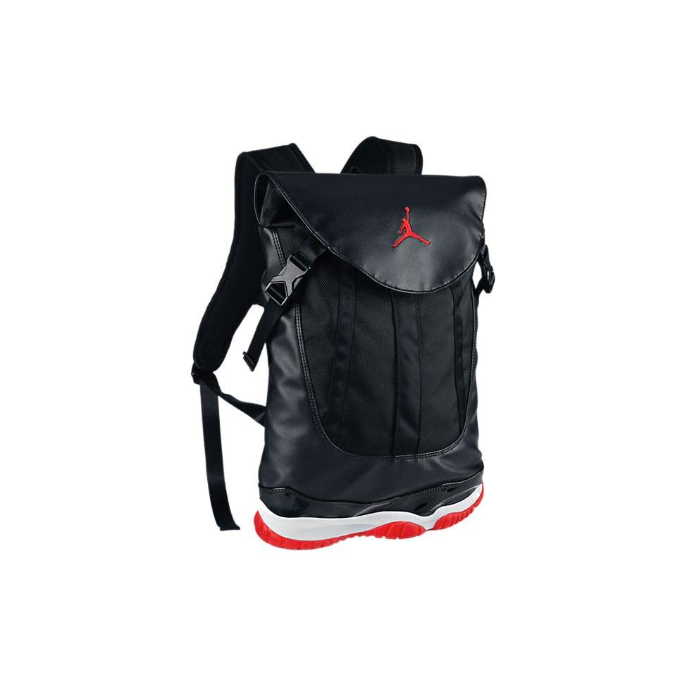 

New Jordan Air Jordan 11 Polyester Backpack Regular Unisex Black Red 631693-010 38.1*6.1*48.0CM