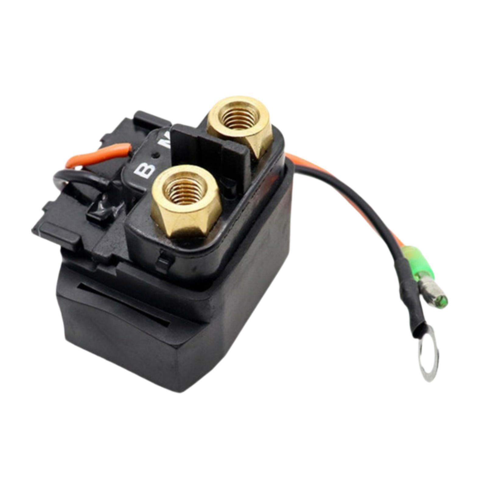 High Performance Outboard Starter Relay Solenoid Easy Install Accessory for Yamaha 68V-8194A-00-00 чёрный