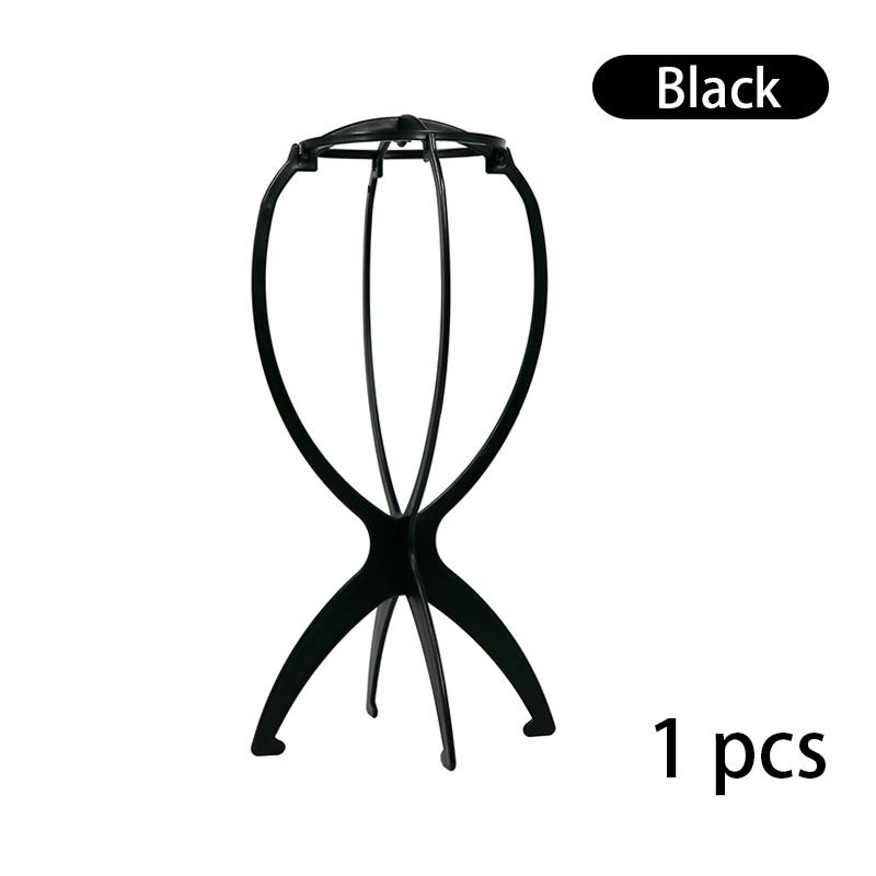 1 шт. Стойка для парика Пластиковая стойка для головного убора Держатели для париков 17x36 см Стойка-манекен Портативная складная стойка для парика Розовая стойка для демонстрации волос 2028