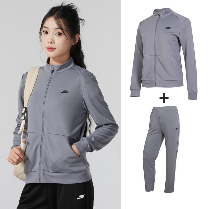 Skechers Women s Stand-Collar Tracksuit Set Women s M