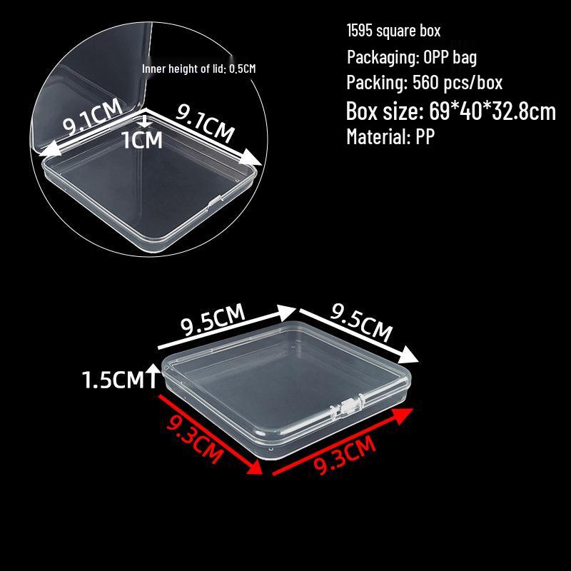 Cutie de depozitare și afișare pentru feronerie din plastic transparent