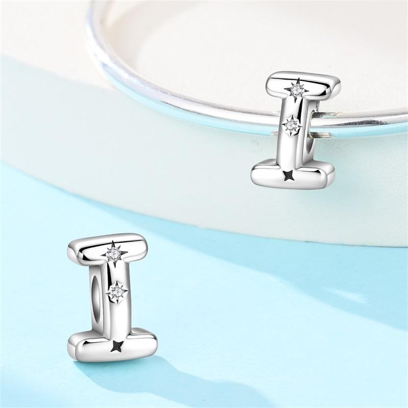 Copper 26 Letter A-Z Alphabet Charm Fine Beads Fit Original Charms Copper Bracelet Diy Fine Jewelry For Women Gifts Making