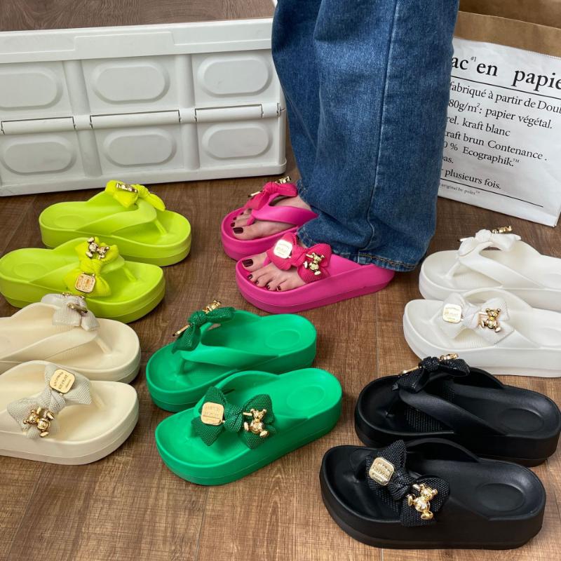 Dámské Robustní sandály na platformě Ležérní Protiskluzové slipy Léto Pantofle na klínku Žena Móda EVA Venkovní plážové pantofle Žabky