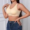 Plus Size Seamless Wirefree Removable Pads Backless Women Sports Bra