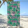 Tropical Zebra Print Beach Towel Patterned Sunscreen And Windproof Suitable For Swimming Pool Camping Travel