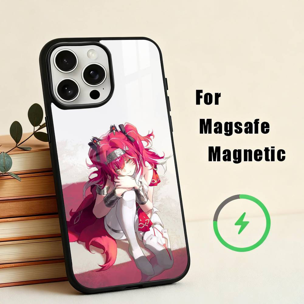 

W-Wuthering Waves L-Lupa Phone Case For iPhone17,16,15,14,13,12,11 Plus,Pro Max Magnetic For Magsafe Wireless Charging iPhone12