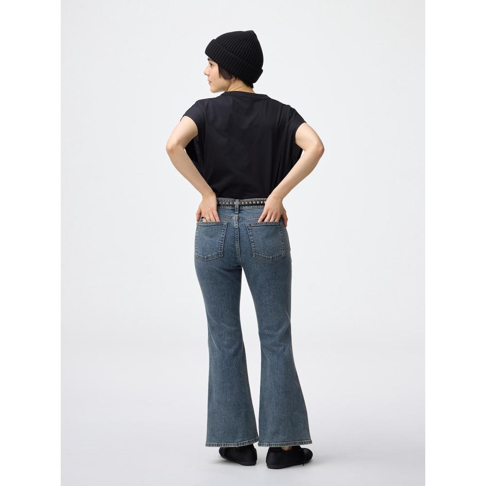 GU by Uniqlo Slim Flare Jeans  Short Length 