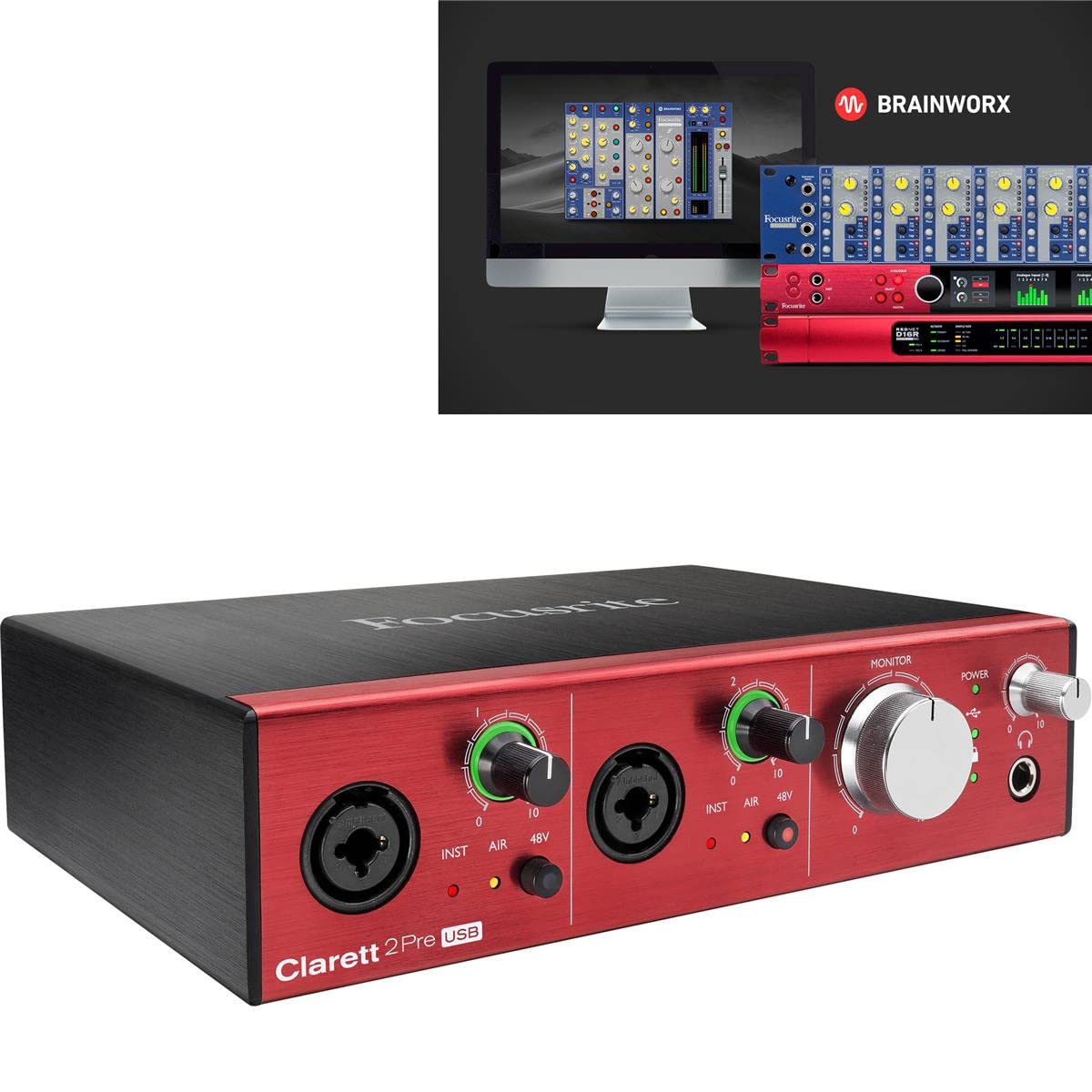 

Focusrite Focus Light Audio Interface 10 виходів CLARETT 2 Pre USB in/4 []