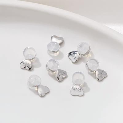 6Pcs Earring Backs Heart Shape Earring Lifter Backs Silicone Earring Backs Replacements for Droopy Ears