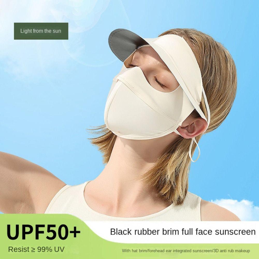 Anti-UV Women's Sunscreen Face Mask Ice Silk Face Cover Mask  for Cycling Bike Motorcycle