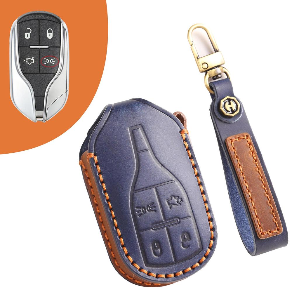 Maserati Key Cover: Leather Shell for Levante & Ghibli