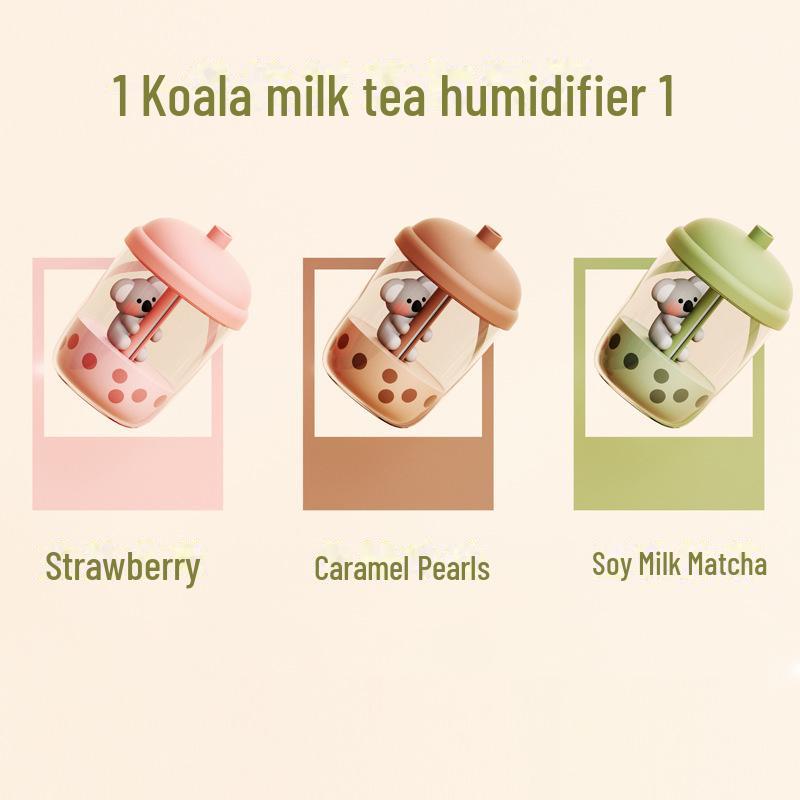 

Настольный USB-увлажнитель воздуха Koala — большая емкость и объем тумана, портативный и с таймером светло-коричневого