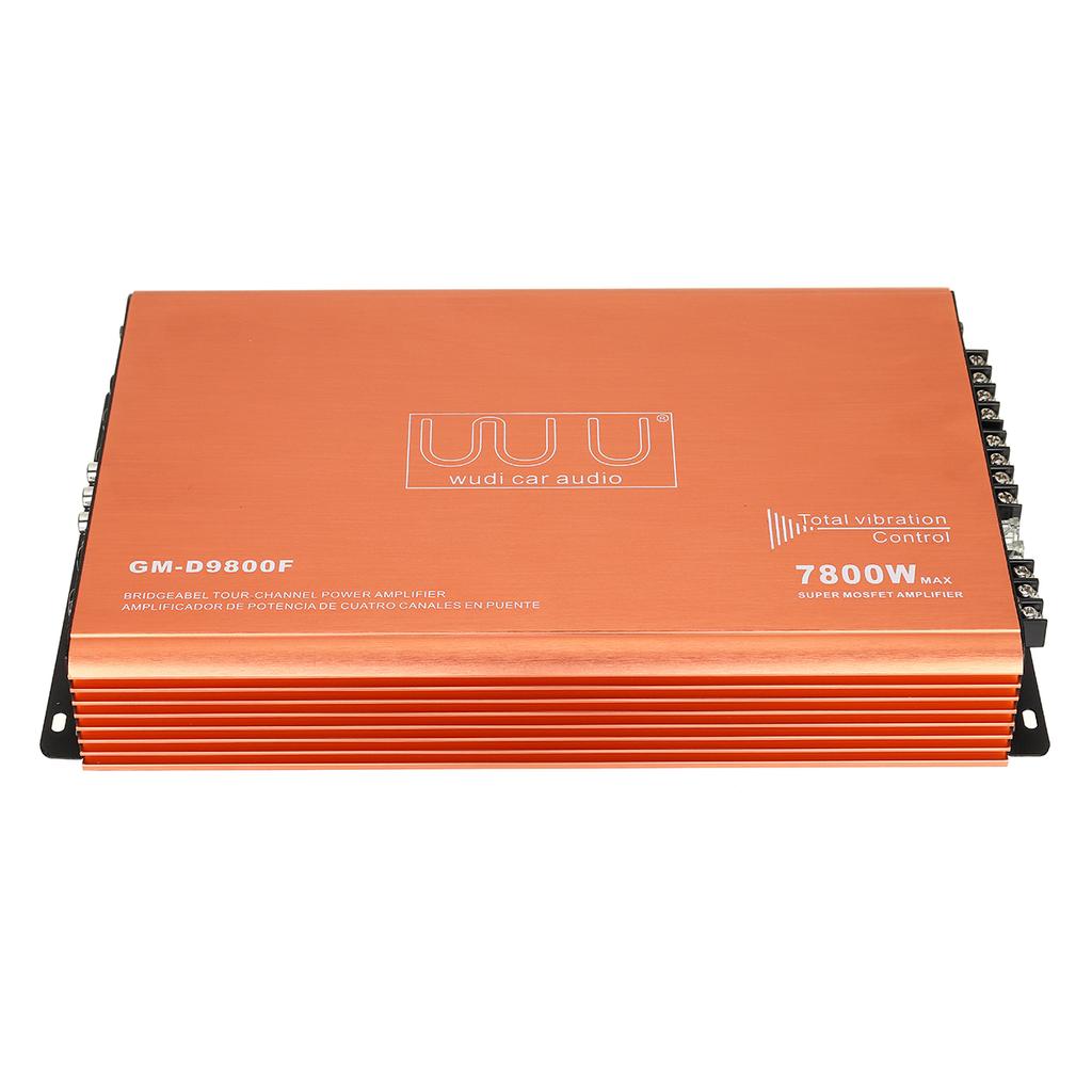 Buy 1 Set 12V 7800W 4 Channel Aluminium Alloy Car Audio Power Amplifier Class HiFi Stereo