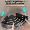 Dreieckiges Badezimmer-Aufbewahrungsregal – Handtuchhalter, Toiletten-Organizer, stanzfreie Installation