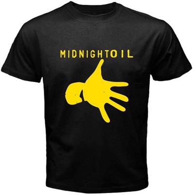 Midnight Oil Rock Band Logo Men's Fashion Graphic Tee T-Shirt