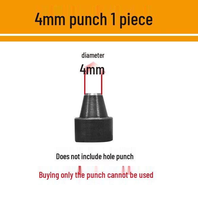 Leather Hole Punch Pliers for Watch Straps and Belts with Transparent Packaging Bag