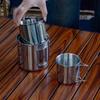 Portable Stainless Steel Camping Mug Set