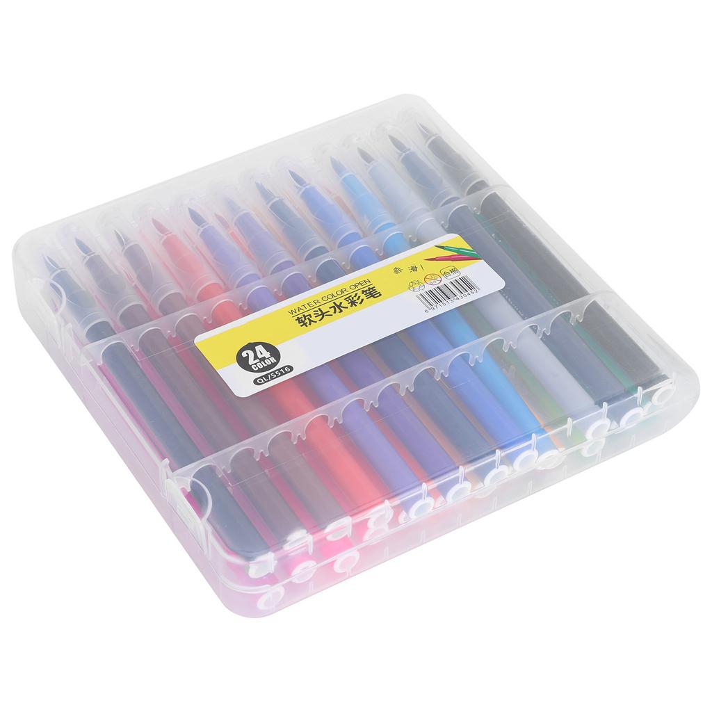 Watercolor Pen Drawing Assorted Colors Fineliner Tip Art Markers Painting Supplies