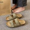 Thick-soled Birken slippers women's summer wear 2025 new super fire cool slippers men's and women's soft-soled flat-soled Birken sandals