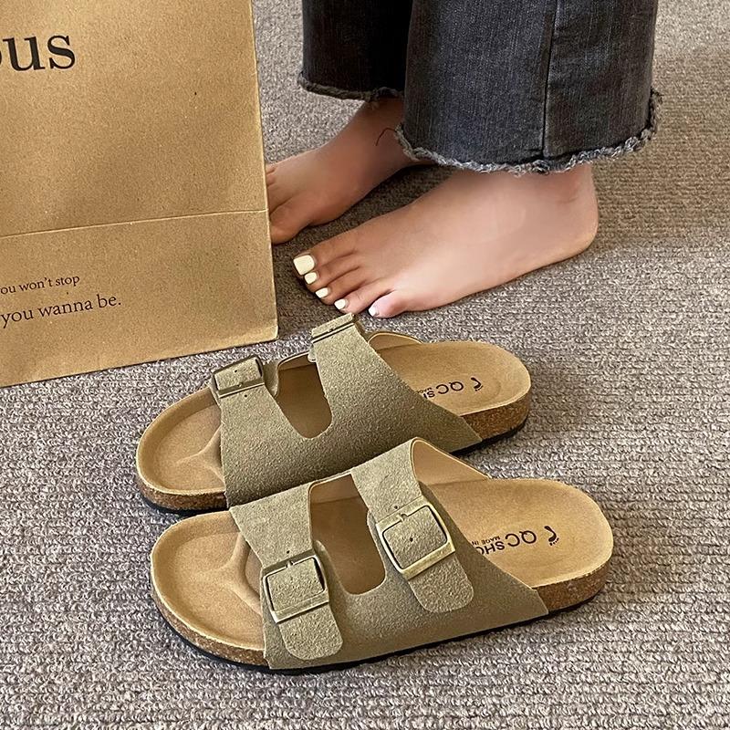 Thick-soled Birken slippers women's summer wear 2025 new super fire cool slippers men's and women's soft-soled flat-soled Birken sandals