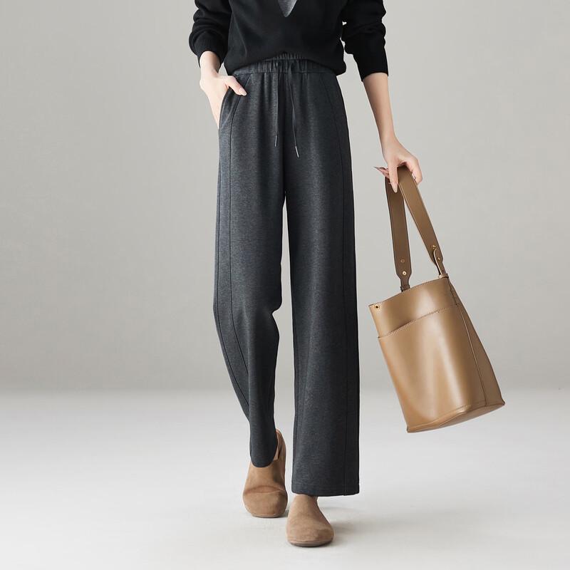 

SOFSIL Women s Drawstring Elastic Waist Straight-Leg Pants 29/XL