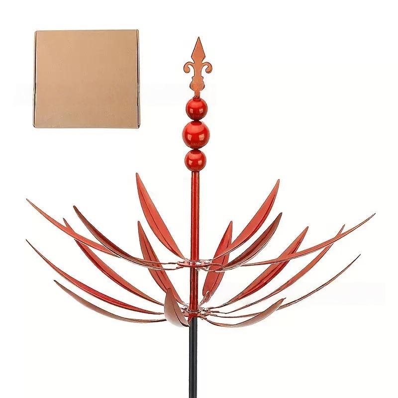 Уличный вращающийся флюгер-гироскоп из кованого железа