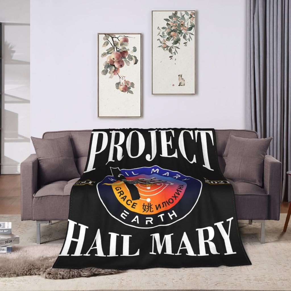 Project Hail Mary Warm Blanket For Living Room Trend Throw Blanket Winter Picnic Flannel Bedspread
