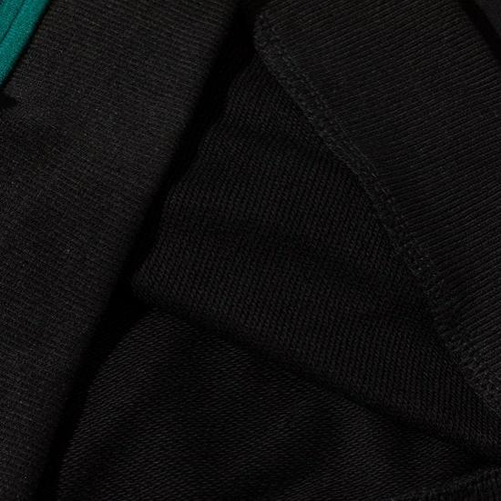 WANLEGETU Retro Color Block Round Neck Student Hoodie for Men & Women W2392
