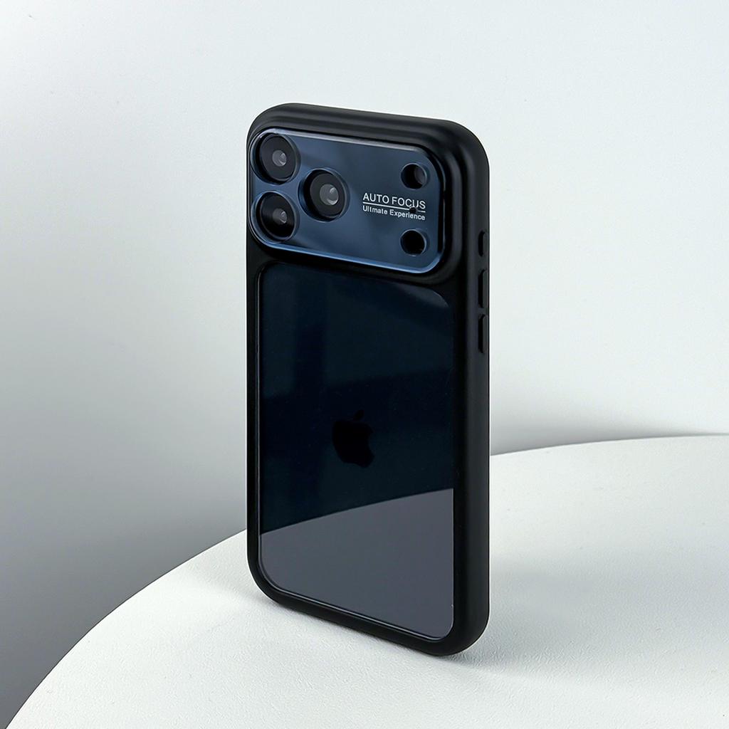 New Candy Color Clear Large Window Case for For Iphone 17 16 1 Pro Max Camera Protection Shockproof Transparent Acrylic Hard Cover