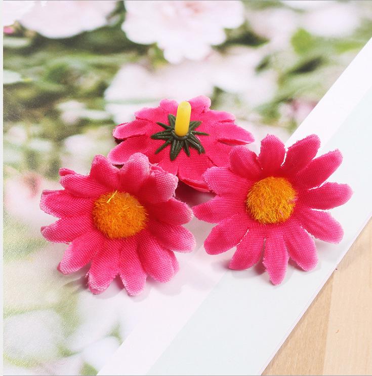 Sunflower Chrysanthemum Silk Flower Heads for DIY Wedding Accessories