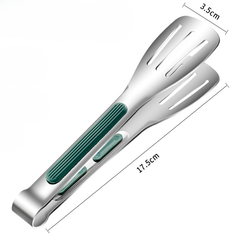 

Нескользящие щипцы для еды из нержавеющей стали, зажим для мяса, хлеба, зажим для гриля-шведского стола, кухонные принадлежности, кухонные аксессуары 7 Inch серебряный