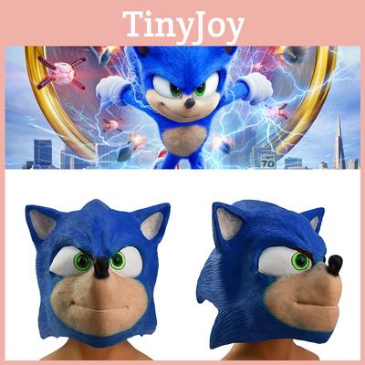 Sonic Kirpi Maskesi Gerçekçi ve Nefes Alabilir Cadılar Bayramı Partisi Aksesuarı