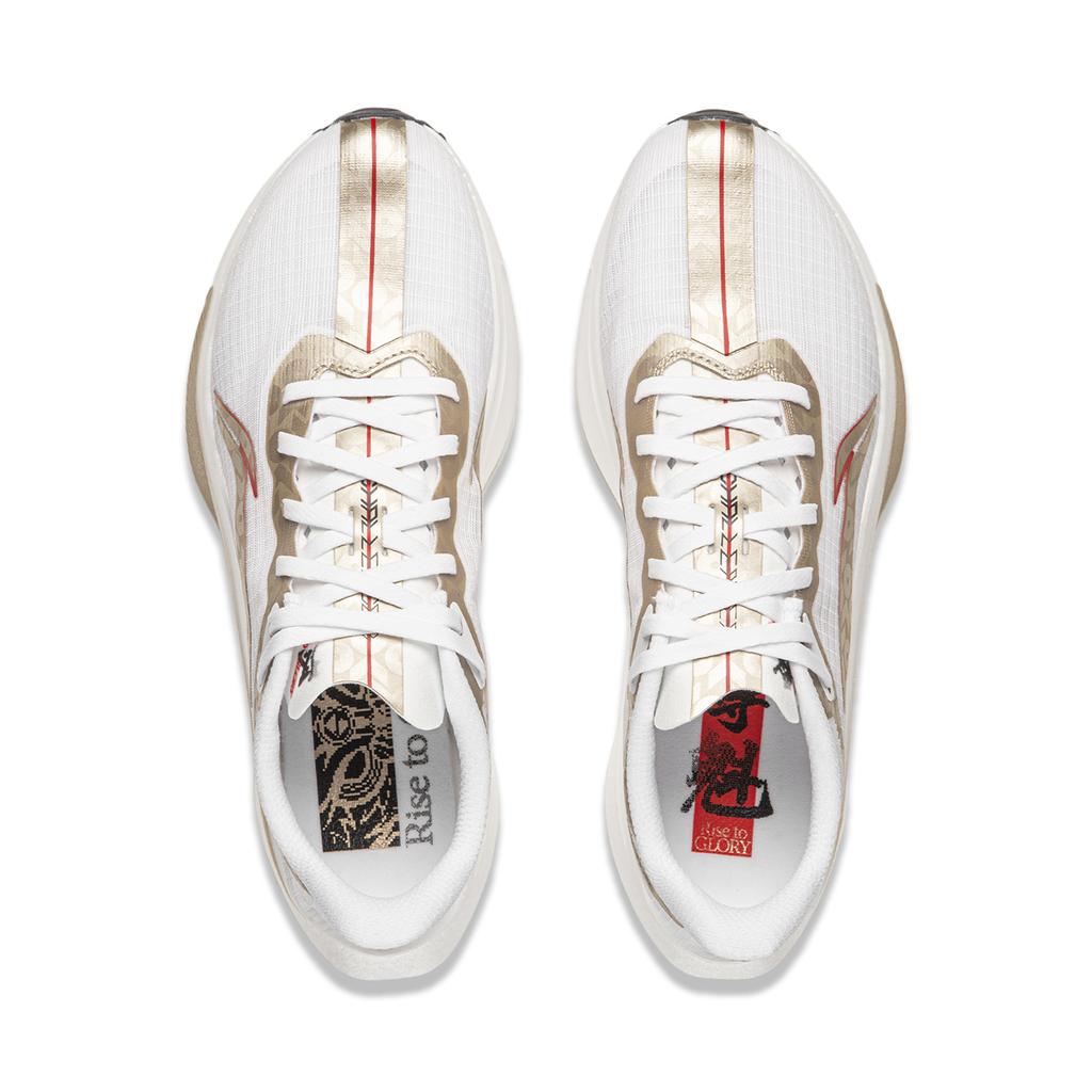 Li Ning Feidian 6 Challenger Cushioning Abrasion Resistant Low Top Casual Running Shoes Men's Standard White ARMW003-14