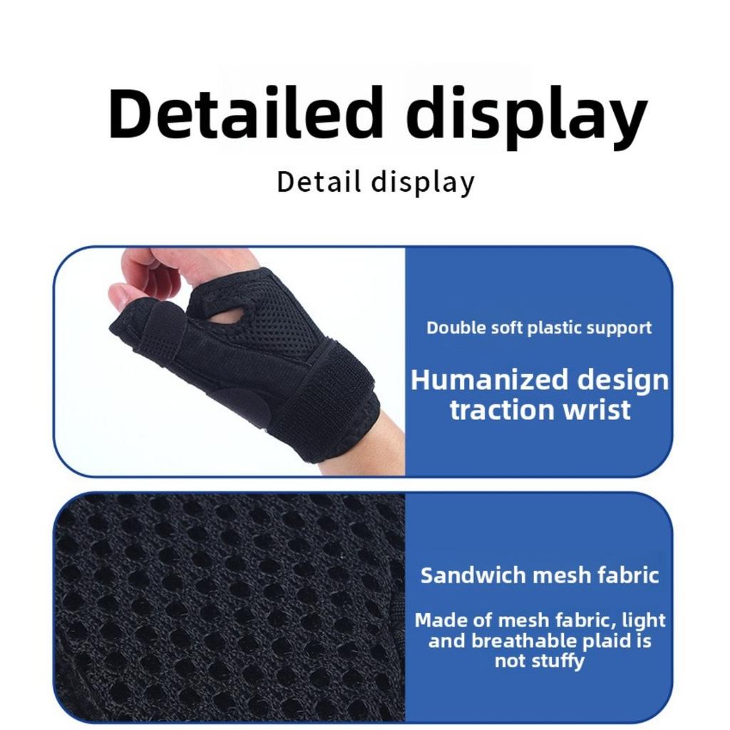 2/1pc Adjustable Thumb & Wrist Support Braces -Breathable, Straps for Fit, Ergonomic Design for Sports -  Daily Wrist Support | Functional Wristwear