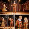 Medieval Clown Cosplay Costume For Circus Performances With Soft Wool Fabric For Adults